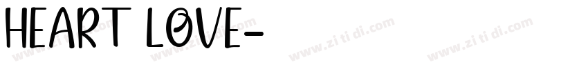 Heart Love字体转换